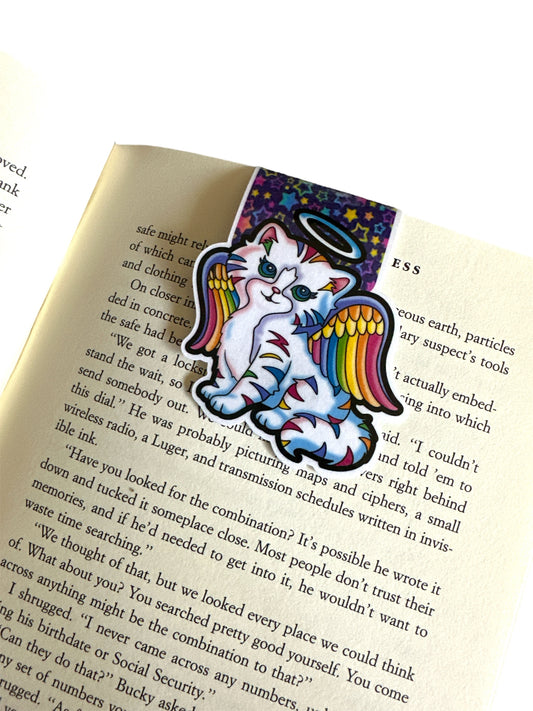 Magnetic Bookmarks Cat in a halo